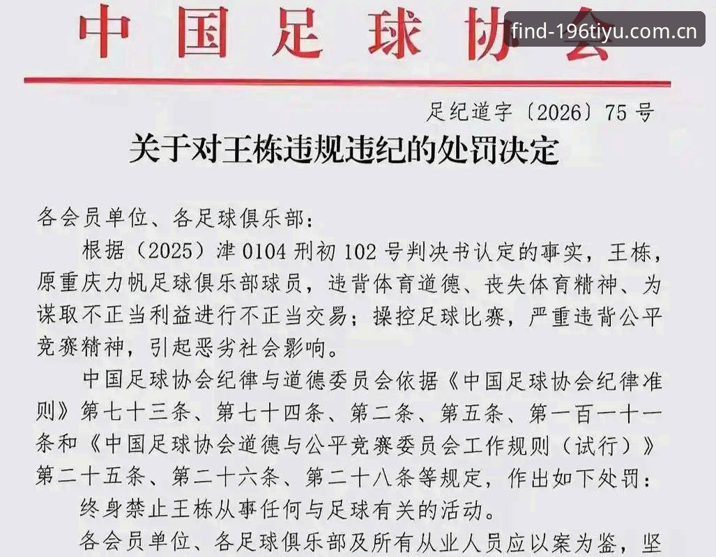 足协第三批禁足名单最新动态：17人终身禁足，48人受限，196体育平台同步解读